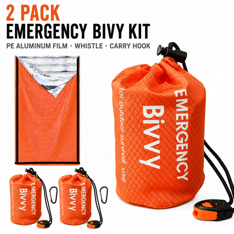 Emergency Whistle Loud - 2'li Paket Acil Durum Uyku Tulumu,