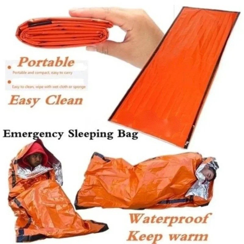Survival Blanket Reflective - 1 adet PE acil durum battaniyesi