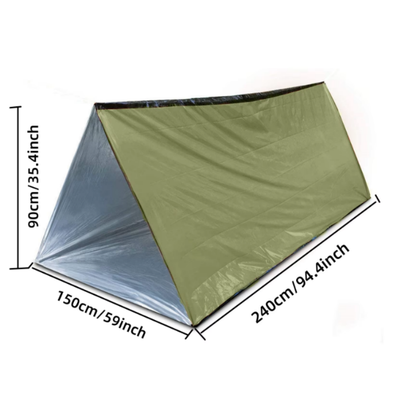 Emergency Mylar Tent - 2 Kişilik Yeniden Kullanılabilir Mylar Tüp