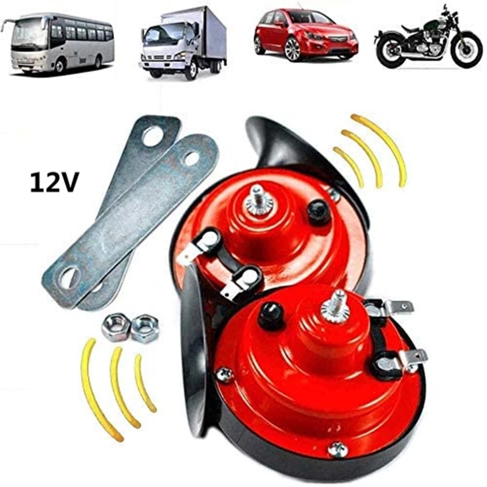 Emergency Whistle Loud - 12V süper Loud araba 300DB çift