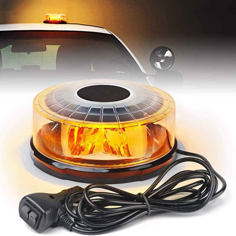 Sos Light Strobe - Sarı 24 LED'li Araç Tavanı Manyetik