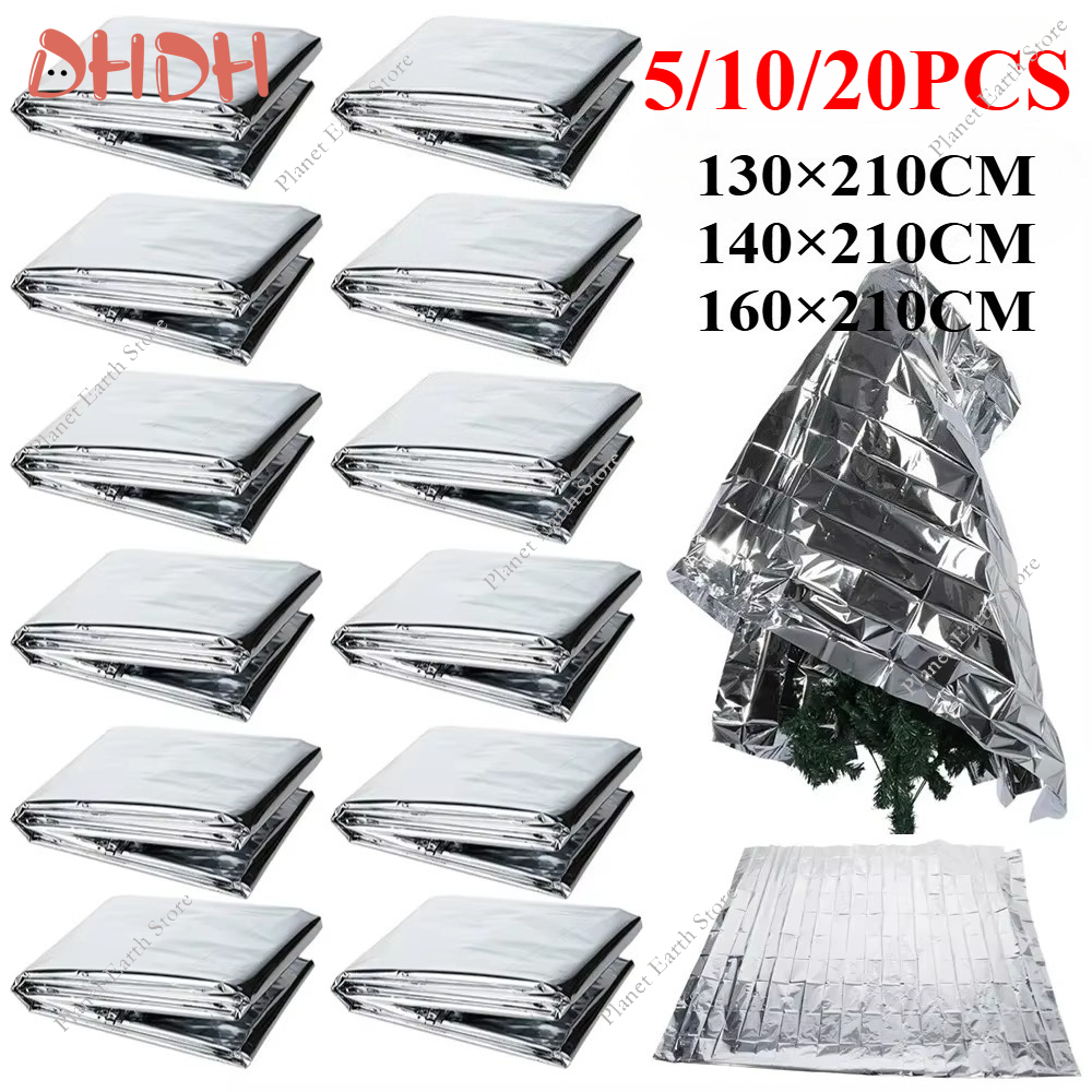 Survival Blanket Reflective - Acil durum termal battaniyesi 5/10/20 adet