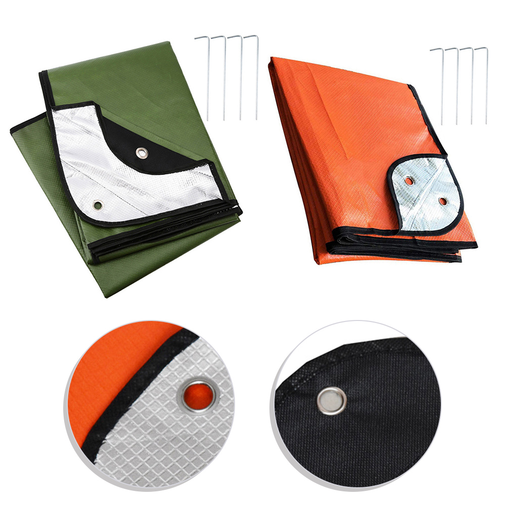 Survival Blanket Reflective - 1 adet Açık Kamp Hayatta Kalma