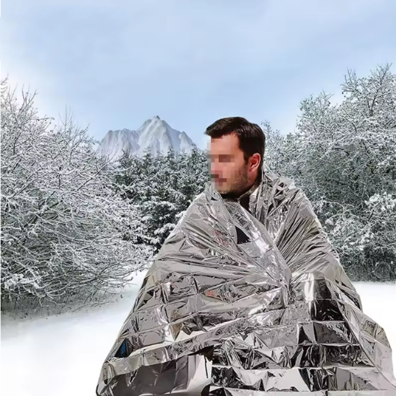 Survival Blanket Reflective - Çok Amaçlı Rüzgar Geçirmez Su Geçirmez