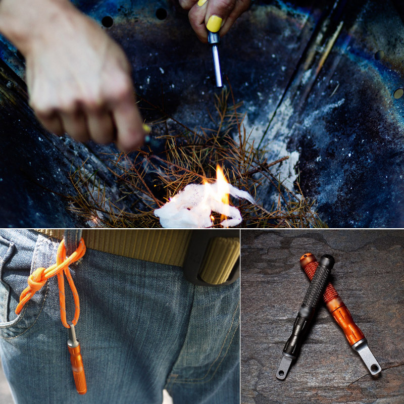 Magnesium Fire Starter - Su Geçirmez Acil Durum Ateş Başlatıcı,