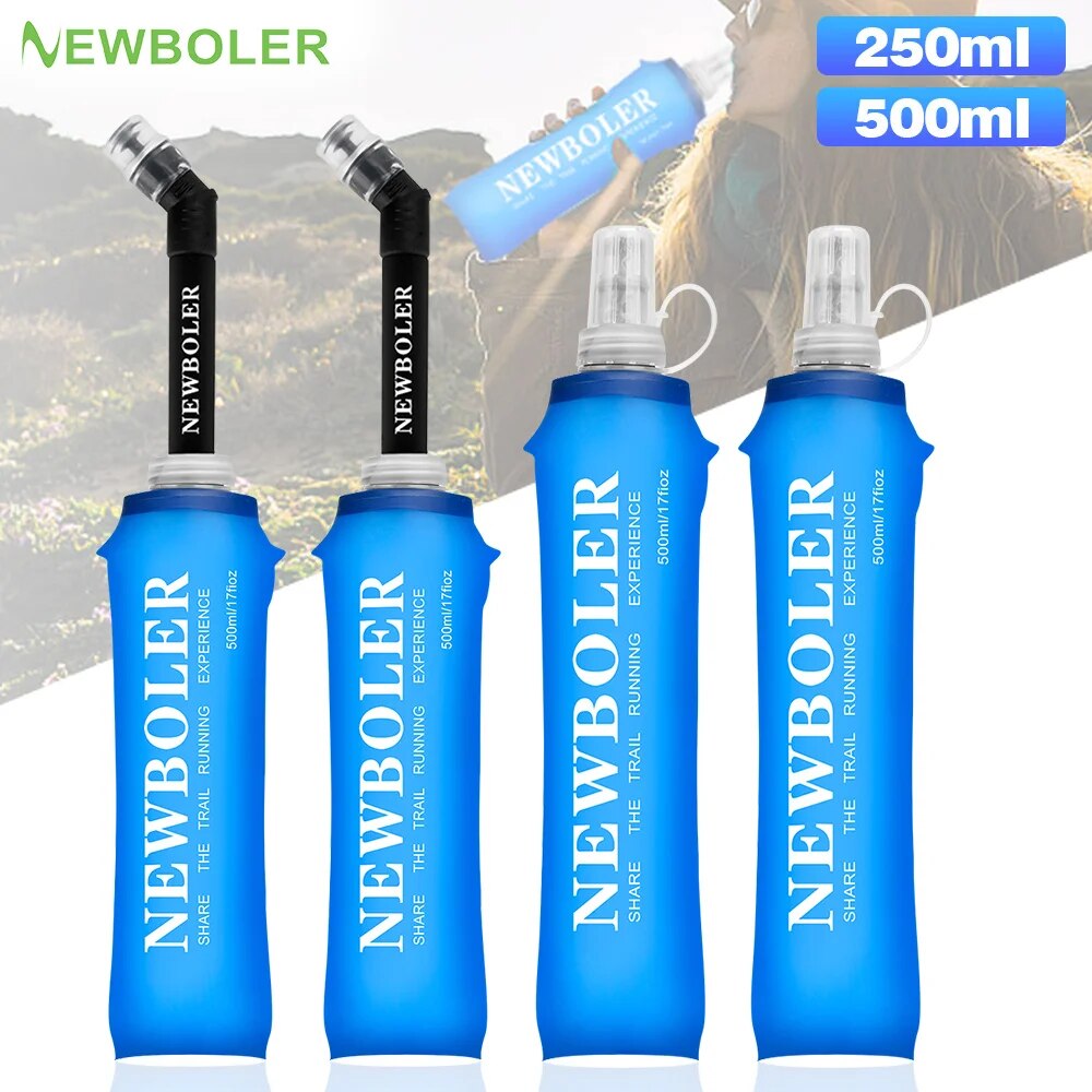 Water Bag Collapsible - NEWBOLER 250ml 500ml su şişesi TPU