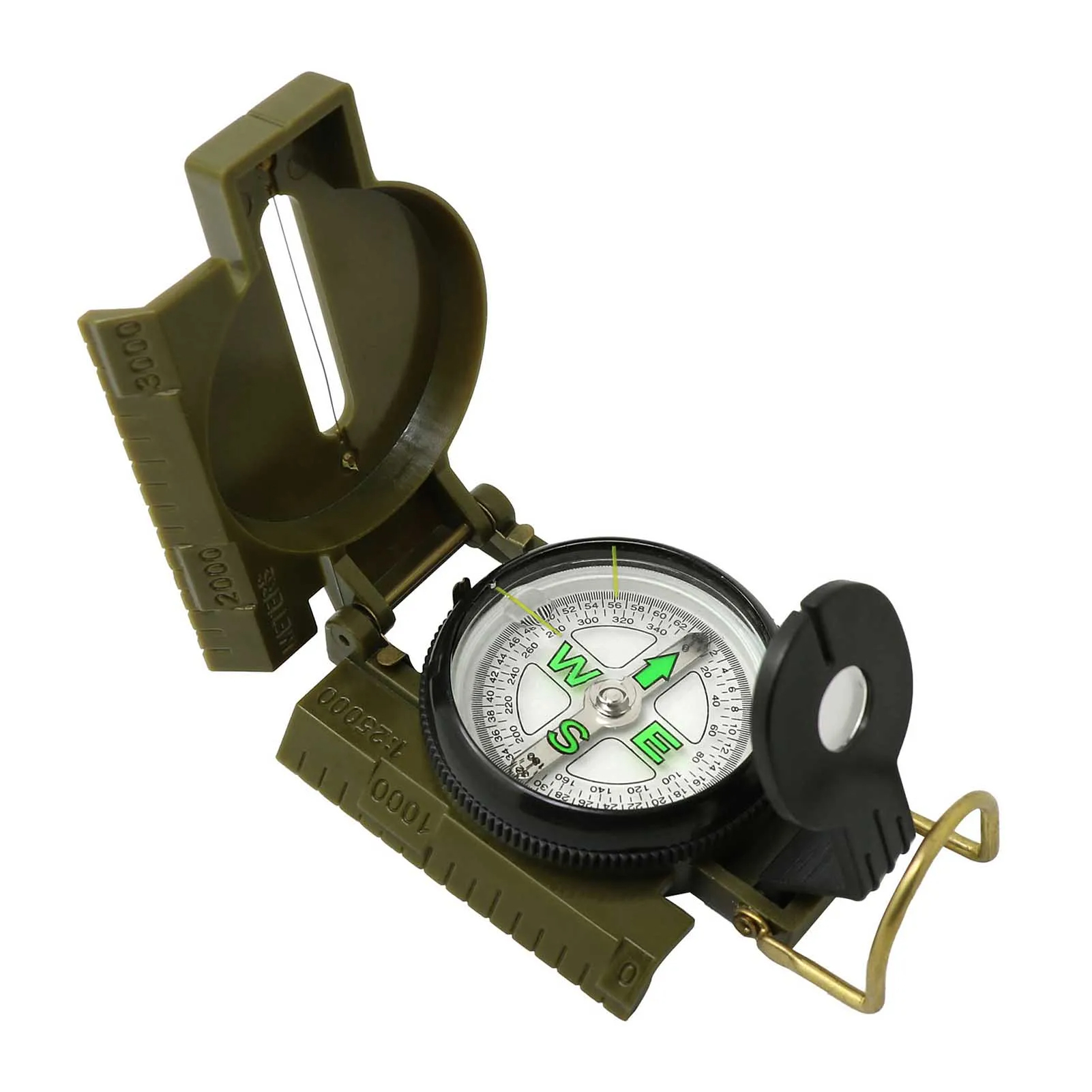 Compass Lensatic - Taşınabilir Çok Fonksiyonlu Fosforlu Lensatik Pusula