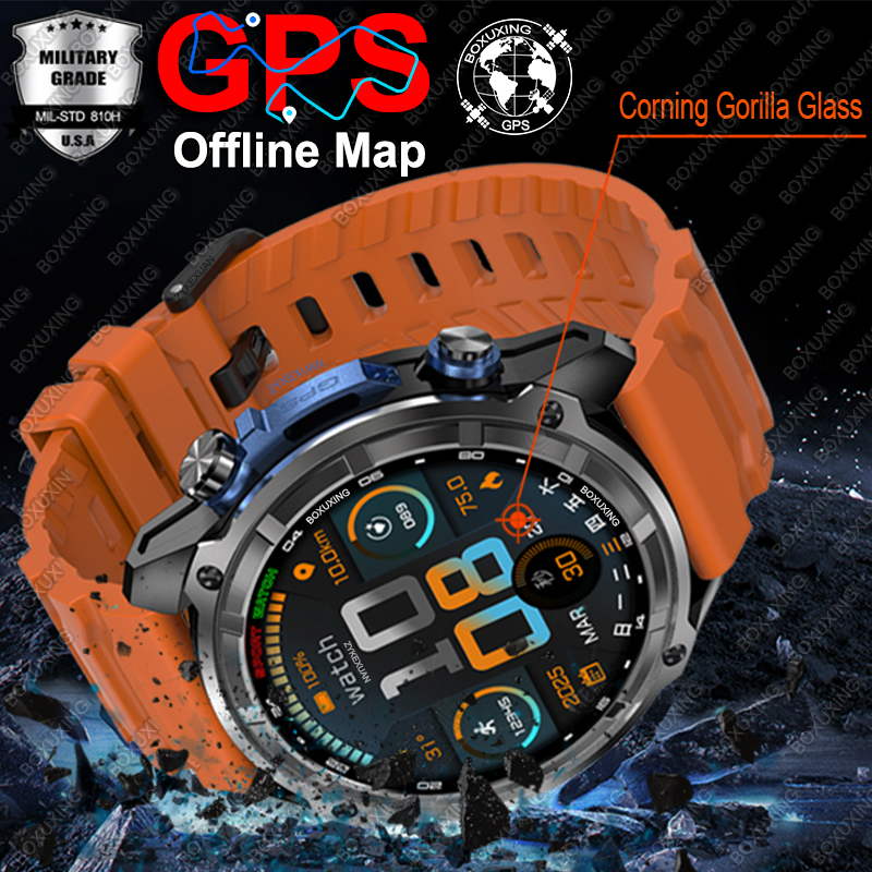 Compass Lensatic - 2025 Yeni Askeri GPS Akıllı Saat