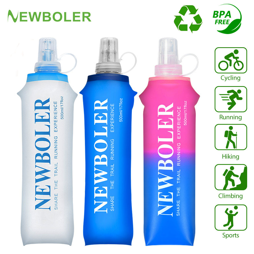 Water Bag Collapsible - NEWBOLER Su Şişesi Katlanır Yumuşak Şişe