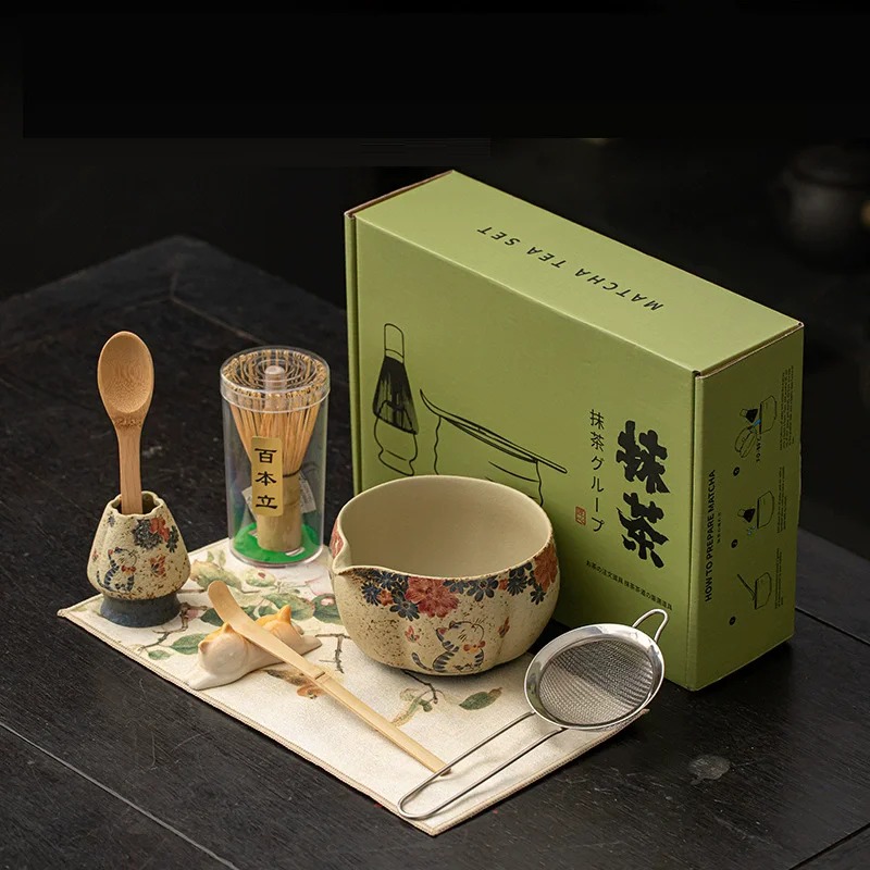 Fire Starting Kit - 8 Parça Japon Çakmaktaşı Kırmızı Matcha