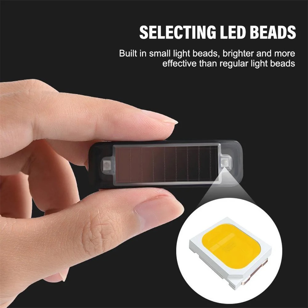 Sos Light Strobe - Mini LED Güneş Enerjisi Araba Uyarı