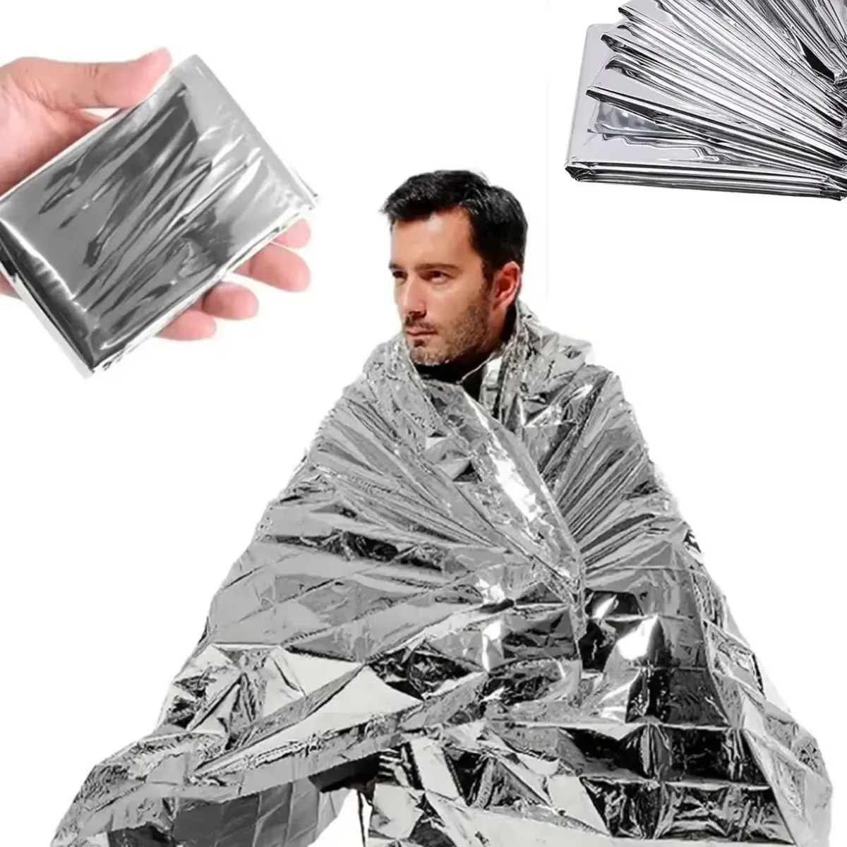 Survival Blanket Reflective - Su Geçirmez Acil Durum Battaniyesi Açık