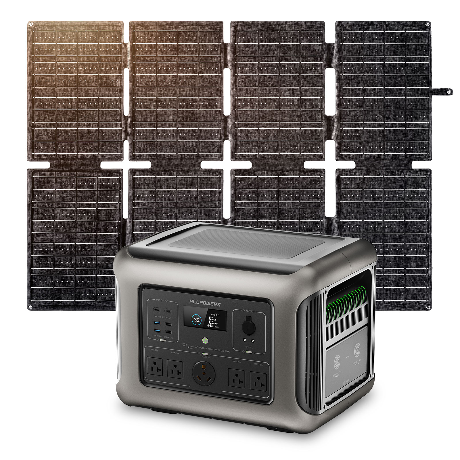 Solar Emergency Charger - ALLPOWERS R2500 Taşınabilir Güç İstasyonu 1920Wh,