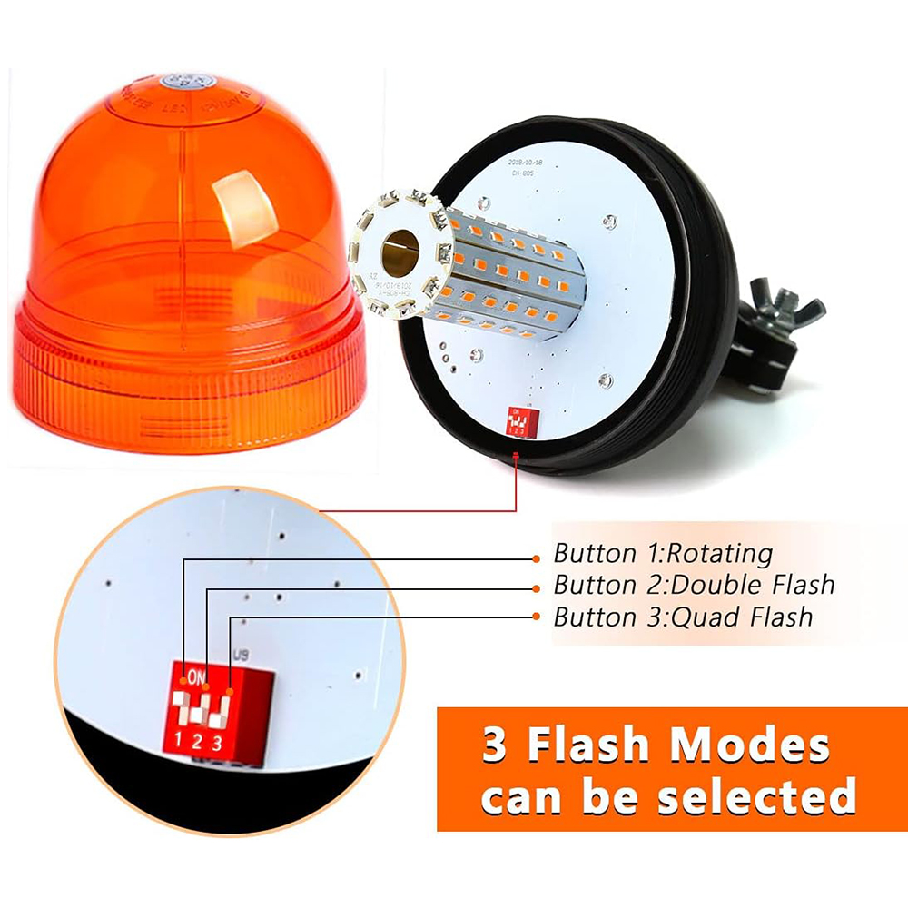 60 LED Amber Traktör Motosikle - Sos Light Strobe incelemesi ve fiyatı
