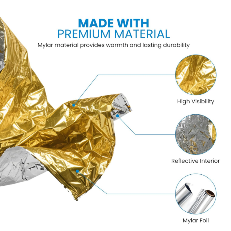 10 Paket Altın Yansıtıcı Acil  - Survival Blanket Reflective incelemesi ve fiyatı
