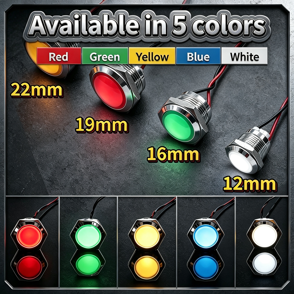 12mm 16mm 19mm 22mm Metal LED  - Signal Panel Orange incelemesi ve fiyatı