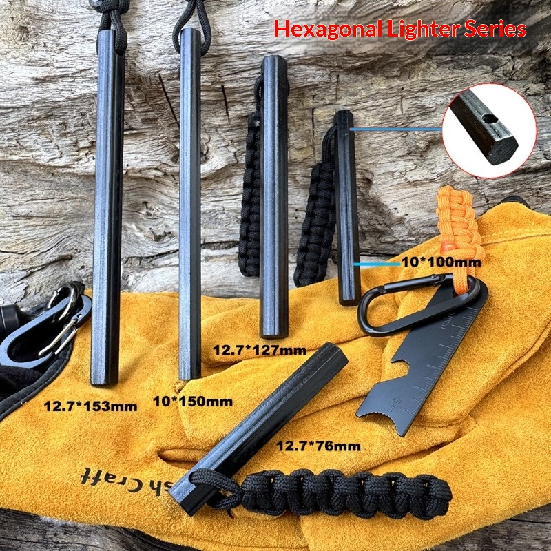 El dokuması halat altıgen çakm - Magnesium Fire Starter incelemesi ve fiyatı