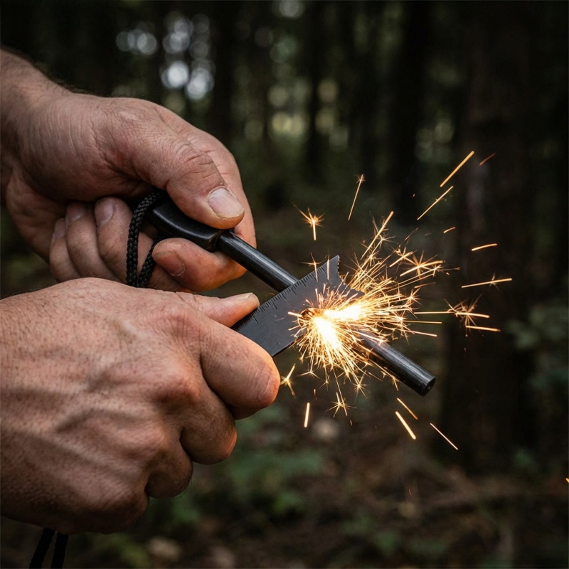 Çok Fonksiyonlu Ahşap Saplı Ma - Magnesium Fire Starter incelemesi ve fiyatı