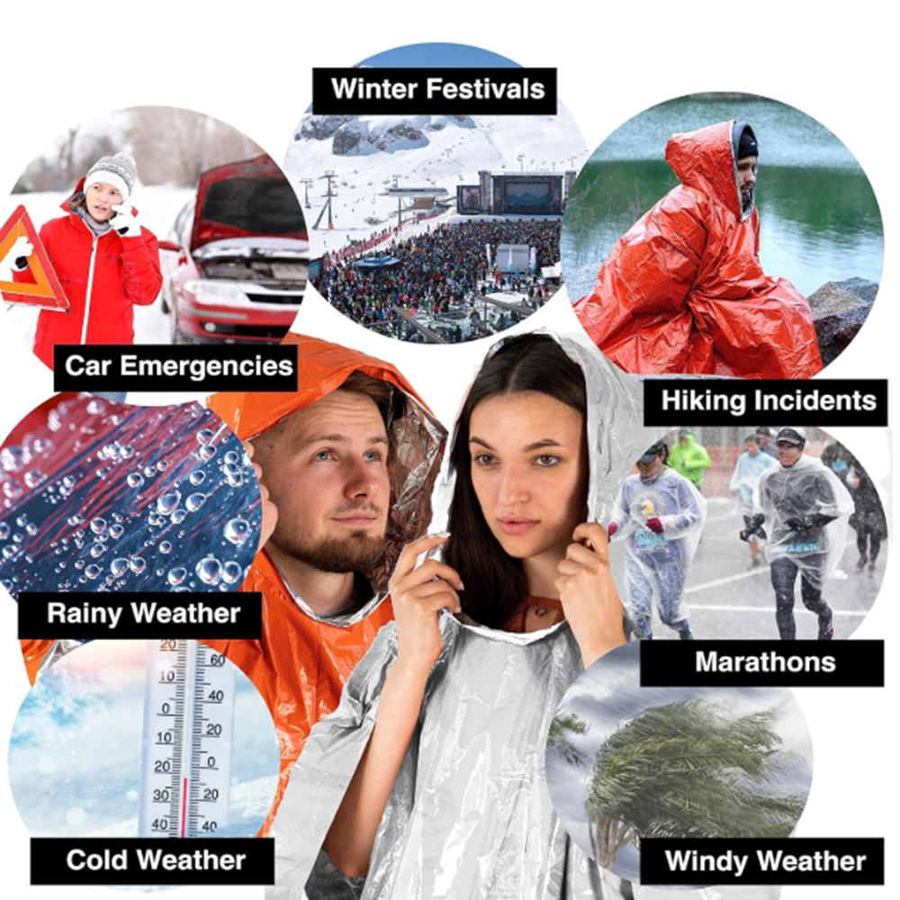 Mylar Battaniye Astarlı Taşına - Emergency Poncho Rain incelemesi ve fiyatı