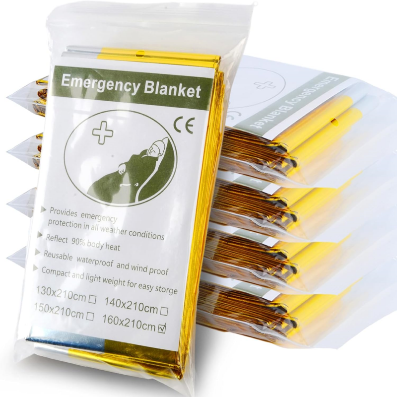 5 adet çift renkli gümüş altın - Survival Blanket Reflective incelemesi ve fiyatı
