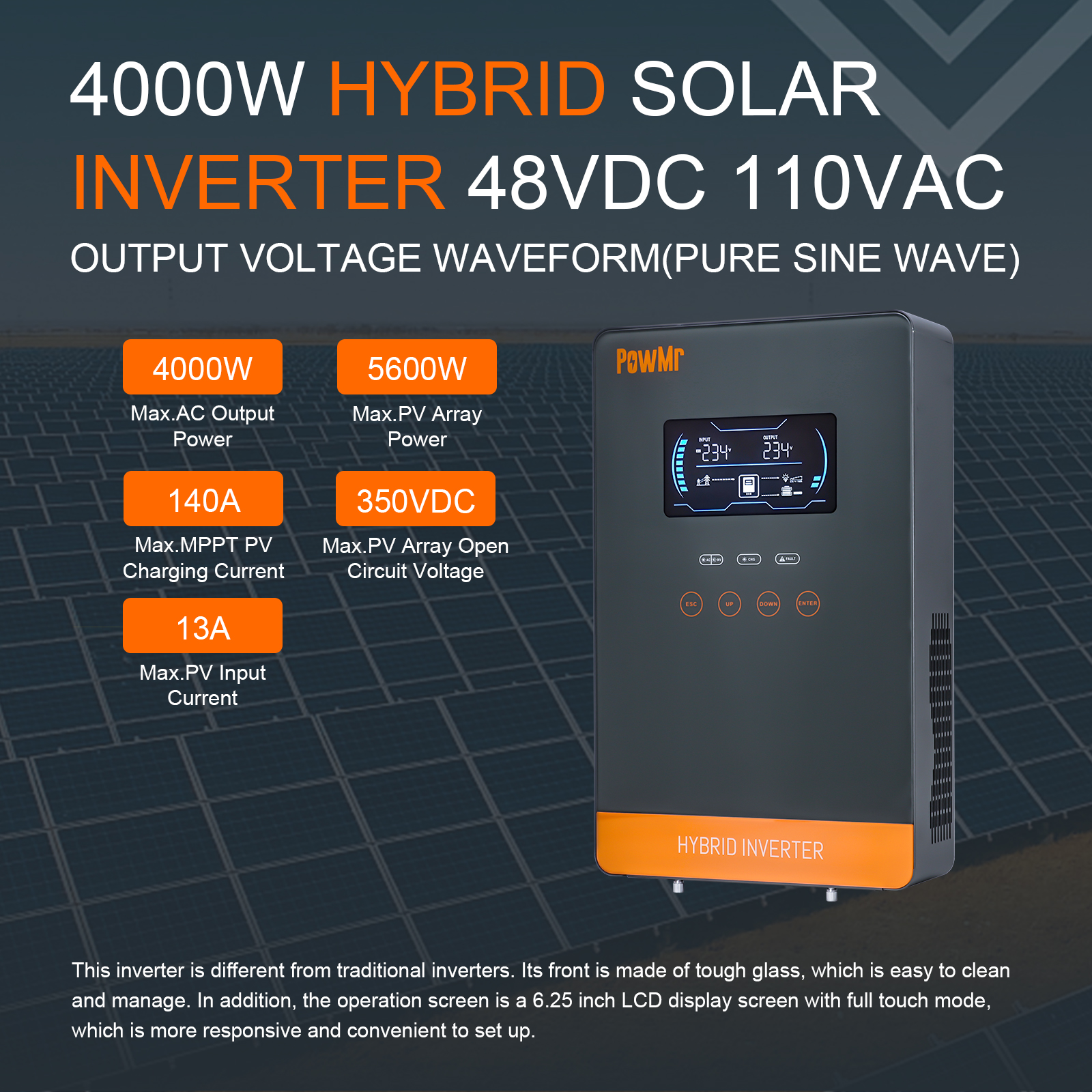 PowMr USA 4000W 24V Hibrit Gün - Solar Emergency Charger incelemesi ve fiyatı