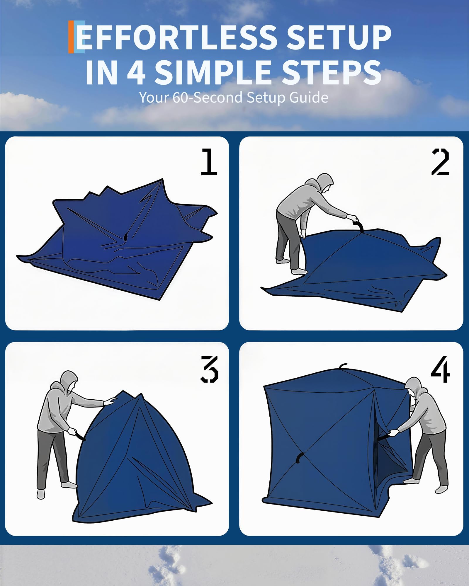 Açılır Kapanır Buz Balıkçılığı - Emergency Mylar Tent incelemesi ve fiyatı