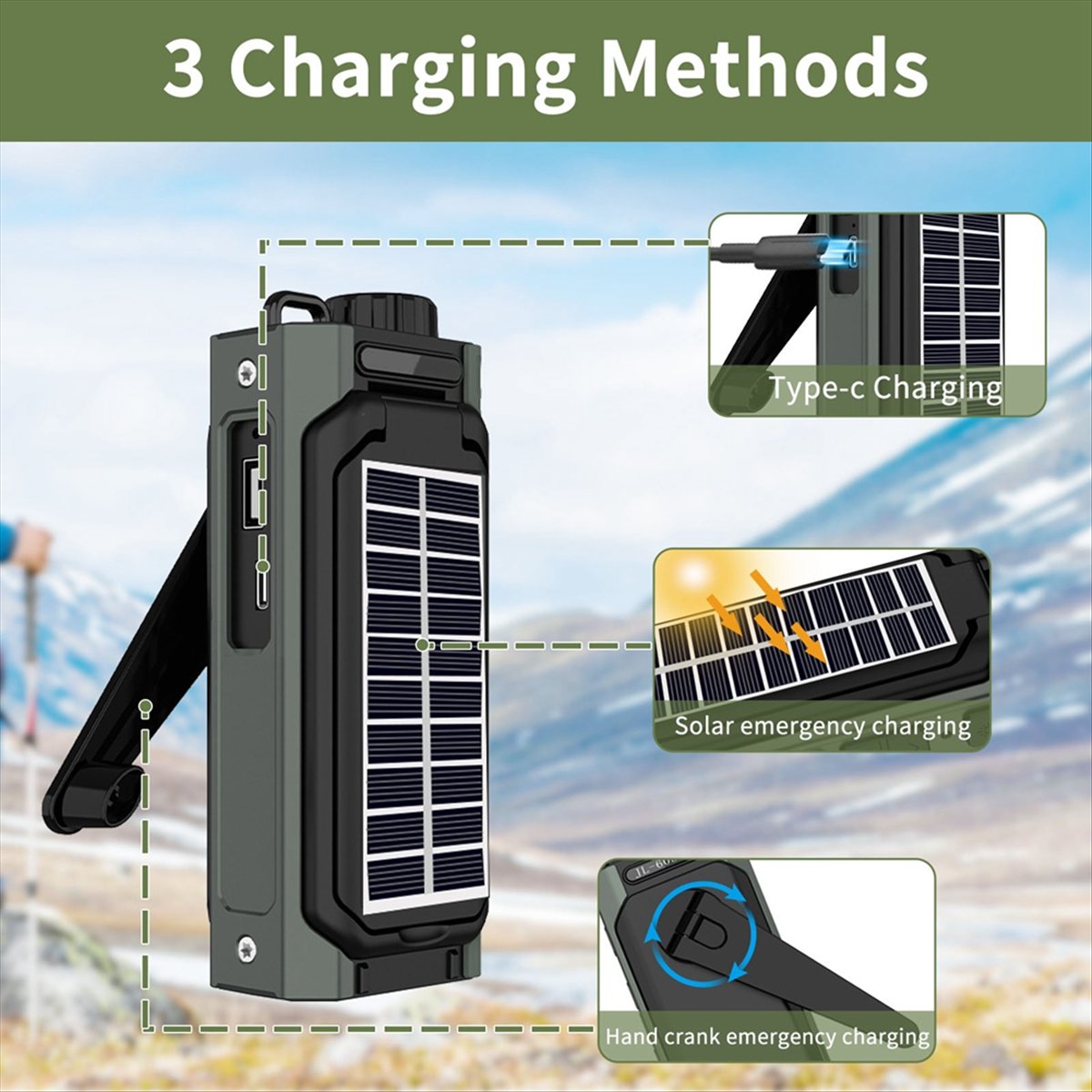 A26Z Taşınabilir Güneş Enerjil - Solar Emergency Charger incelemesi ve fiyatı