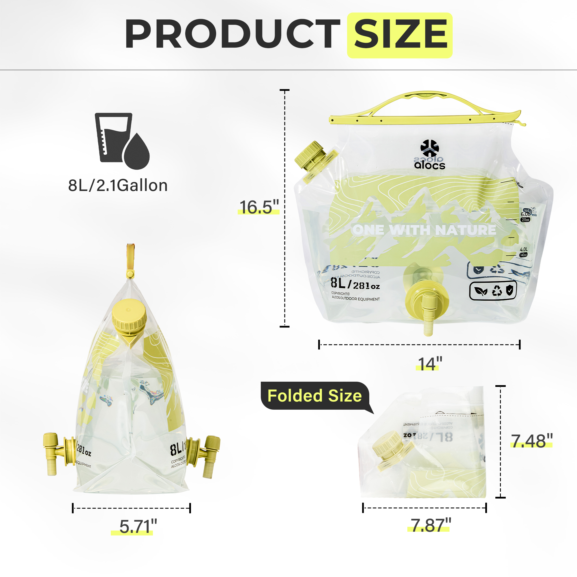 8L ALOCS Kamp Su Torbası Hidra - Water Bag Collapsible incelemesi ve fiyatı