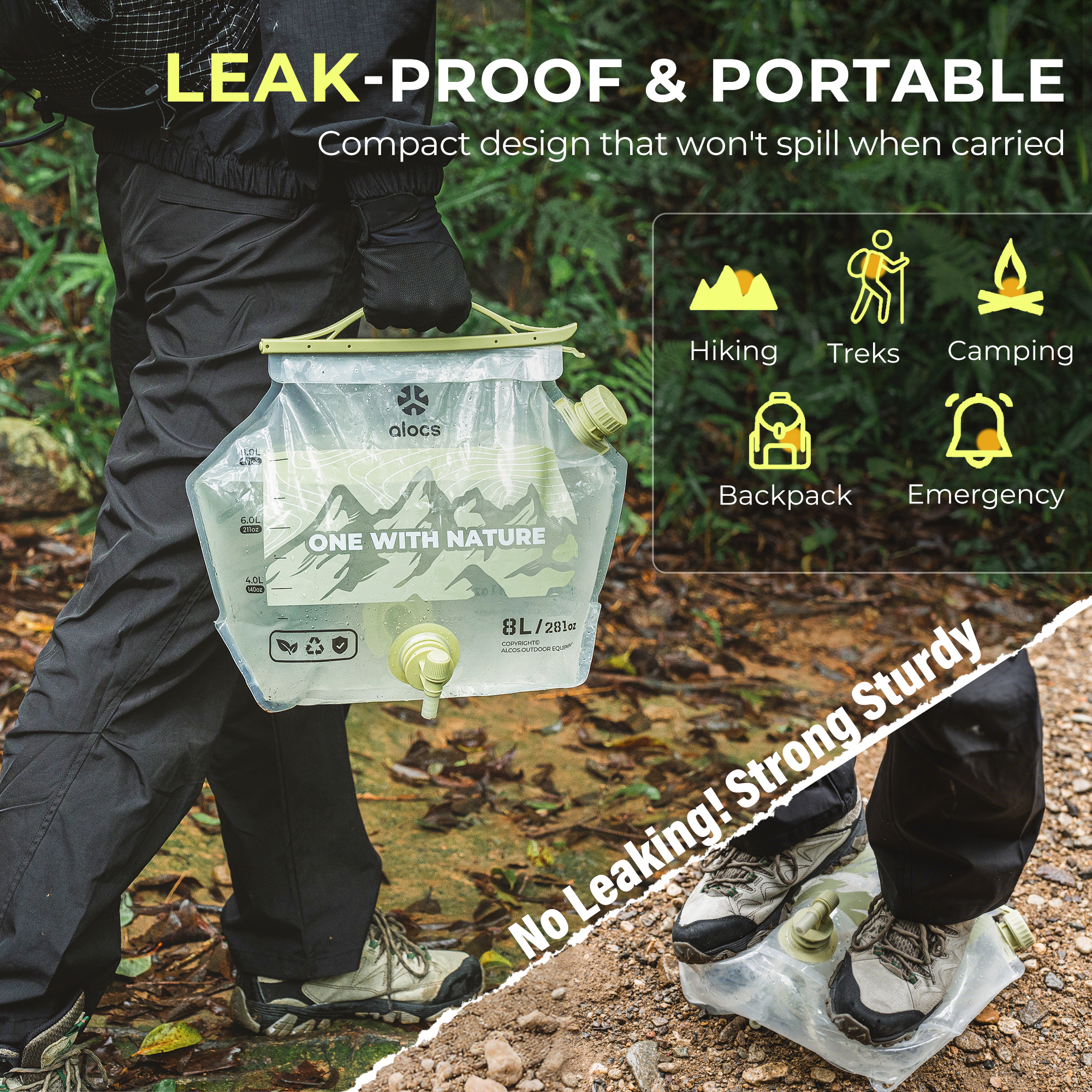 8L ALOCS Kamp Su Torbası Hidra - Water Bag Collapsible incelemesi ve fiyatı