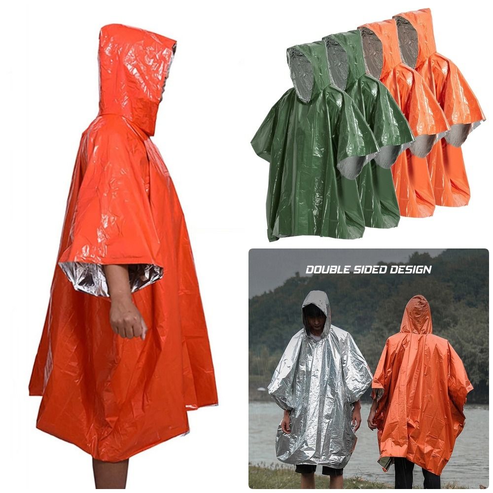 1 adet yürüyüş seyahat çadırı  - Emergency Poncho Rain incelemesi ve fiyatı