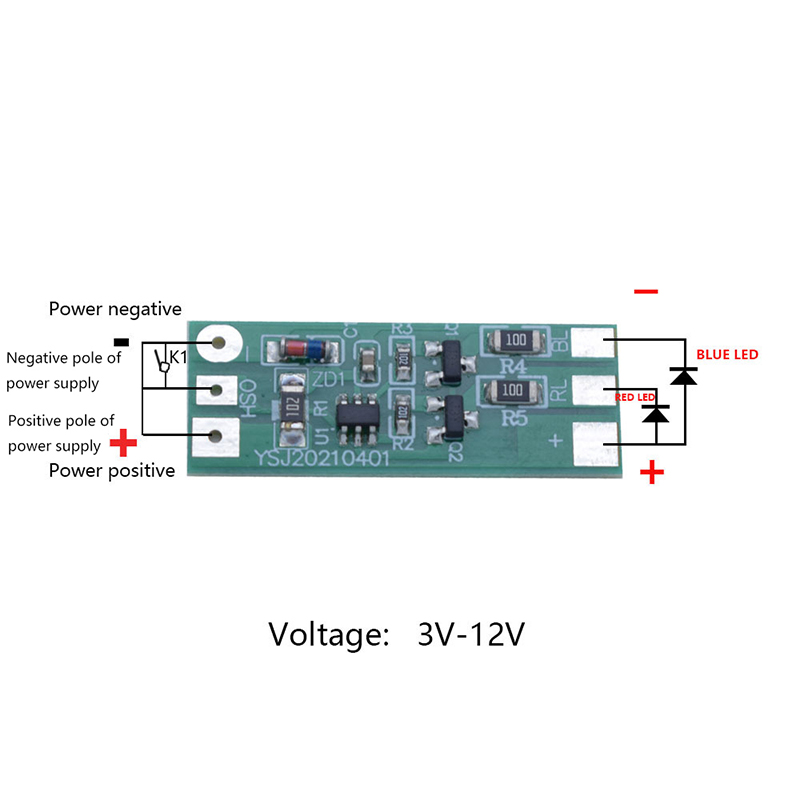 3-12V yanıp sönen LED ışık mod - Sos Light Strobe incelemesi ve fiyatı