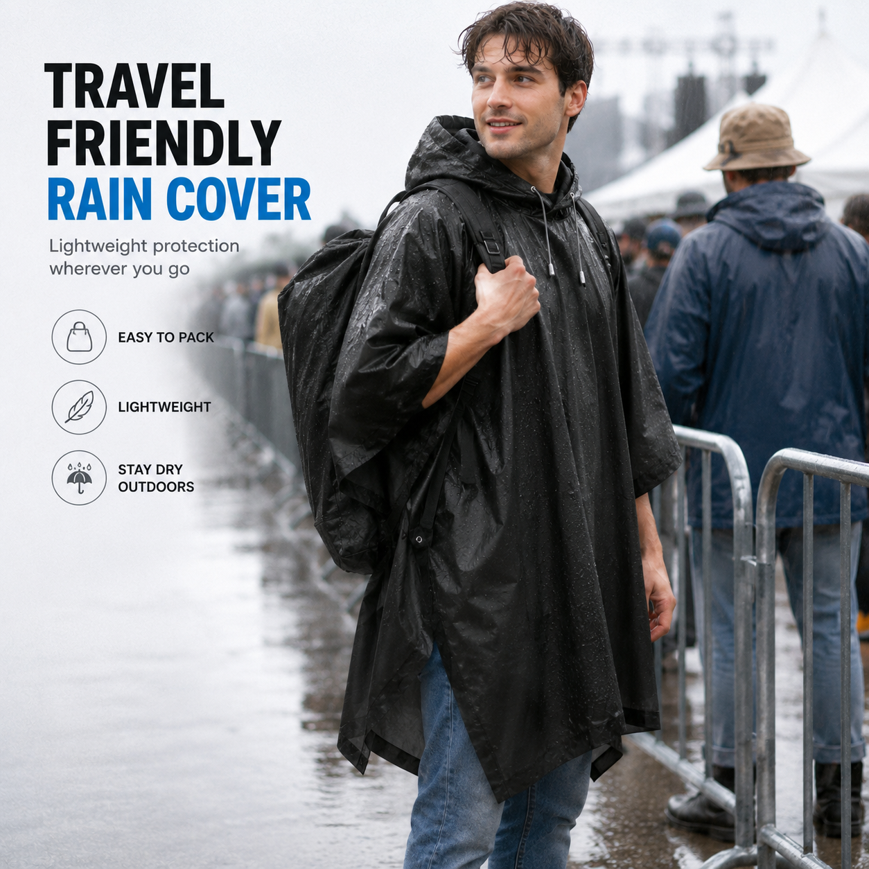 3'ü 1 arada Su Geçirmez Açık H - Emergency Poncho Rain incelemesi ve fiyatı