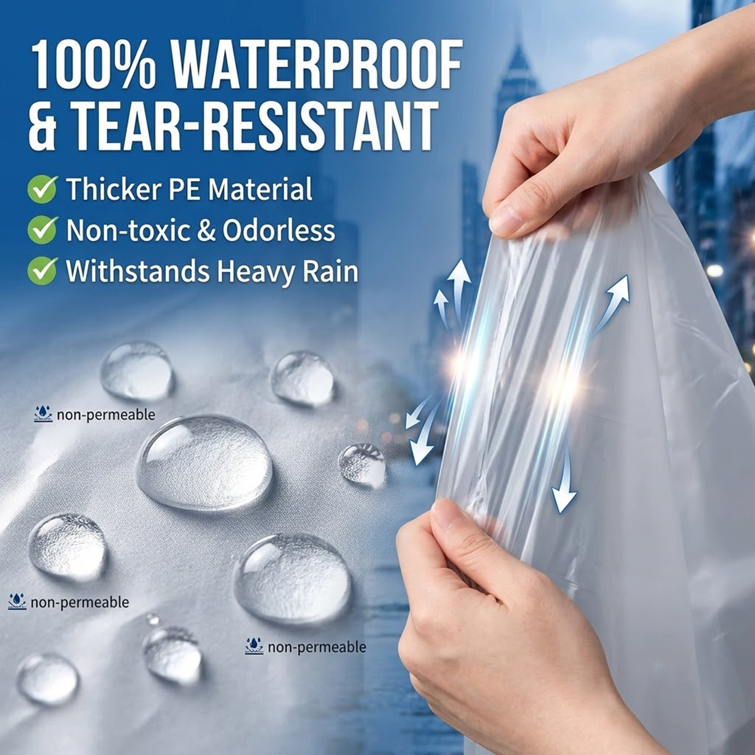 Unisex Taşınabilir Kart Tipi T - Emergency Poncho Rain incelemesi ve fiyatı