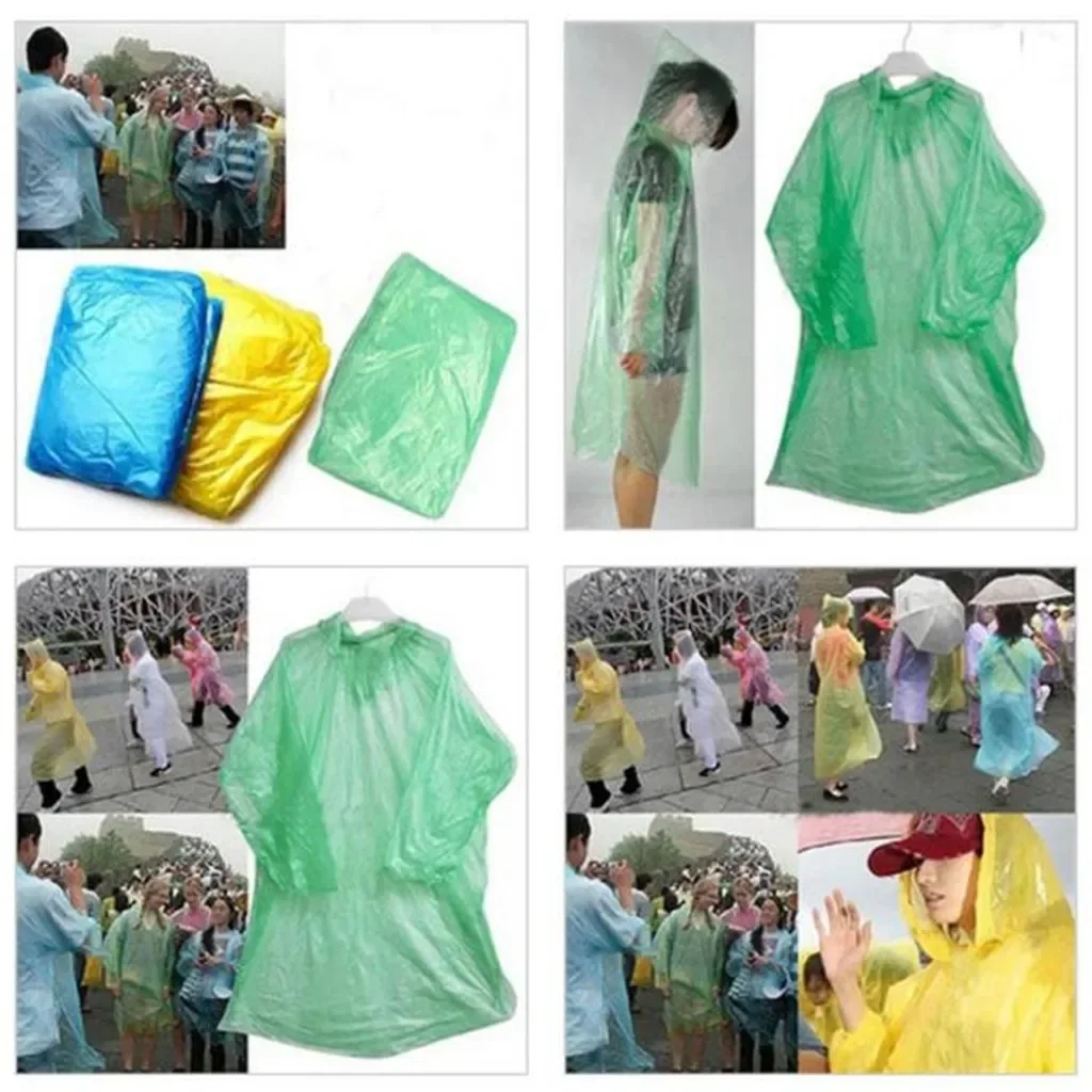 5/10 adet tek kullanımlık yağm - Emergency Poncho Rain incelemesi ve fiyatı