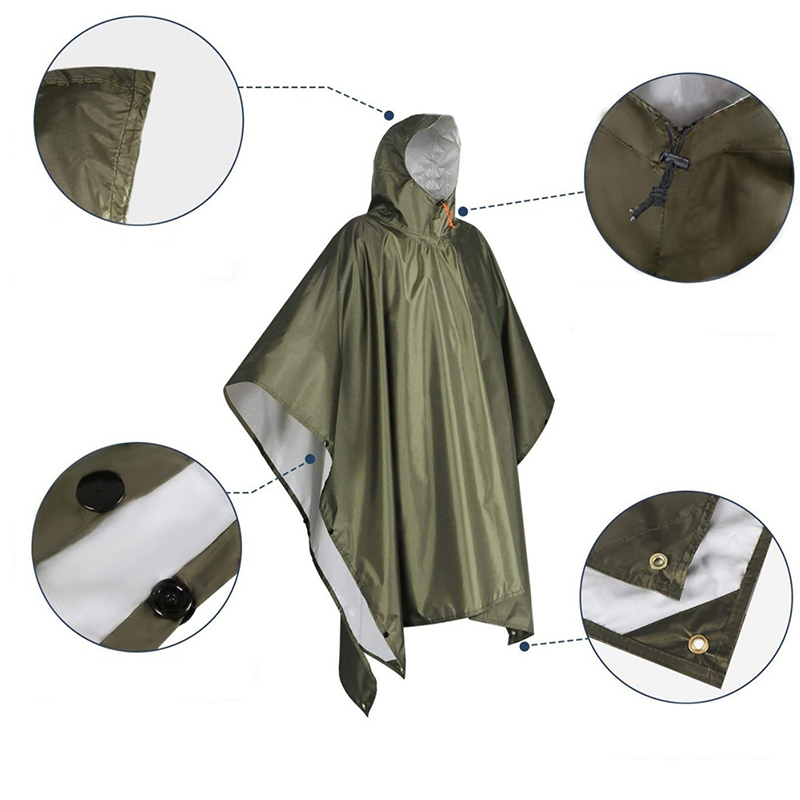 Sırt çantasıyla için ağır yağm - Emergency Poncho Rain incelemesi ve fiyatı
