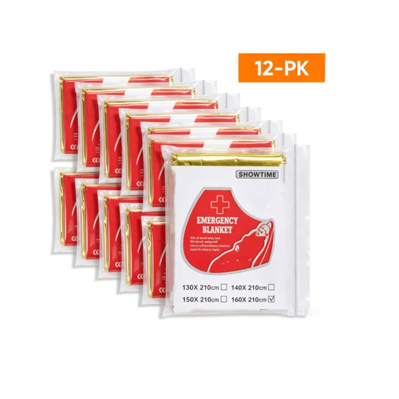 12 adet büyük 160 × 210cm altı - Survival Blanket Reflective incelemesi ve fiyatı