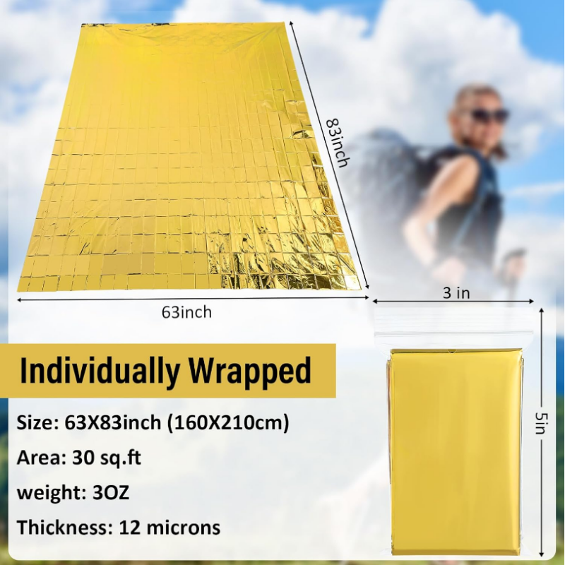 20 adet paketsiz toplu dev 83x - Survival Blanket Reflective incelemesi ve fiyatı